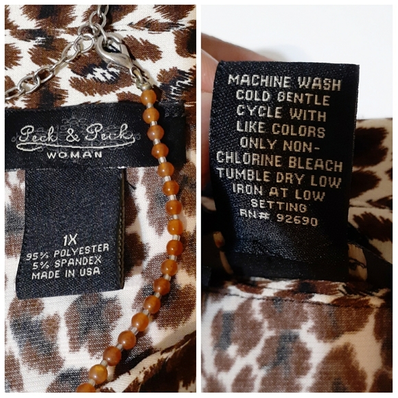 Peck & Peck Leopard Button Down Stretch Dress - Picture 3 of 8